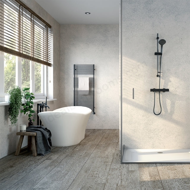 Aqualisa AQ75 Cool Touch Round Bar Valve (inc Fixing Kit) LP/HP - Matt Black