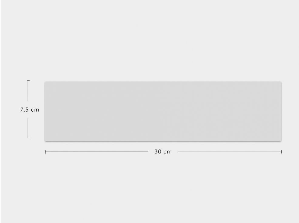 Kent White Gloss 8X30