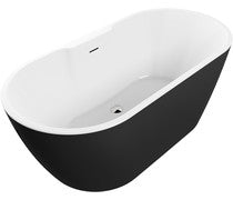Harley Freestanding 1655x745x580mm 0TH Bath - Black