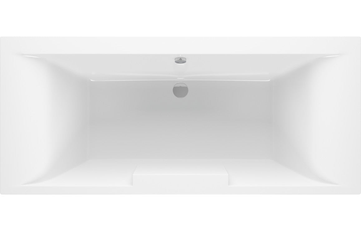 Marley Deluxe Square Double Ended 1700x750x550mm 0TH Bath w/Legs