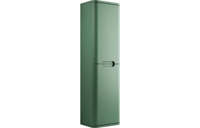 Stamford 350mm 2 Door Wall Hung Tall Unit - Matt Sage Green