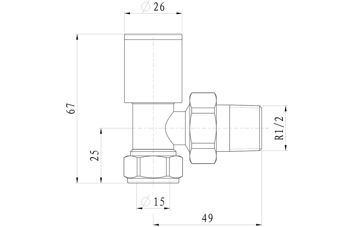 Patterned Radiator Valves - Angled