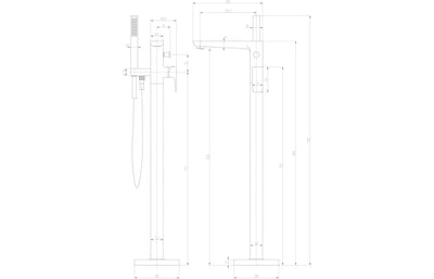 Bond Floor Standing Bath/Shower Mixer