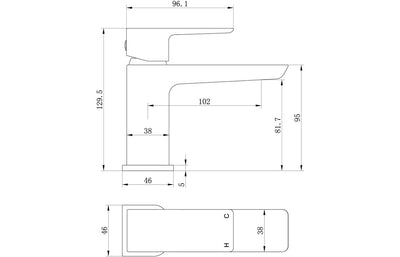 Bond Cloakroom Basin Mixer & Waste