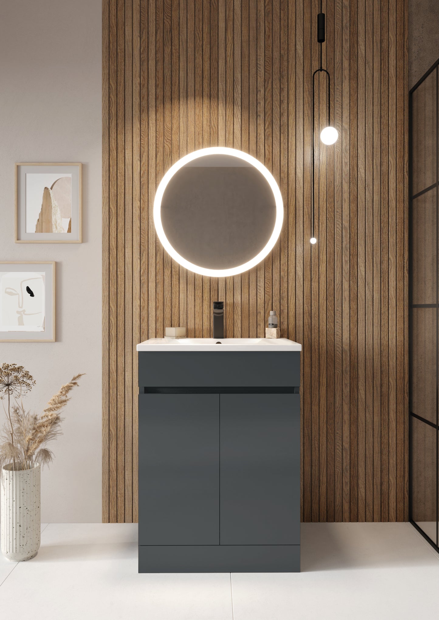 Empire 2 Door Vanity Unit including & Tap