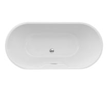 Harley Freestanding 1655x745x580mm 0TH Bath - White