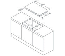 Prima PRGH216 90cm Gas on Glass Hob - Black