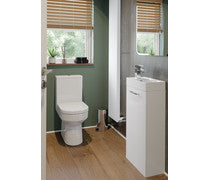 Principle 350mm Floor Standing 2 Door Tall Unit - White Gloss