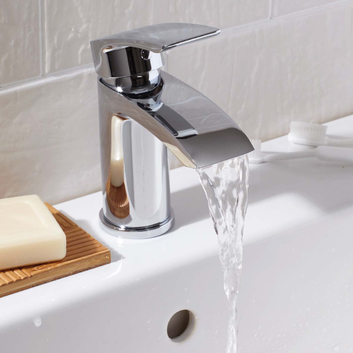 Belini Mono Basin Mixer & Push Waste