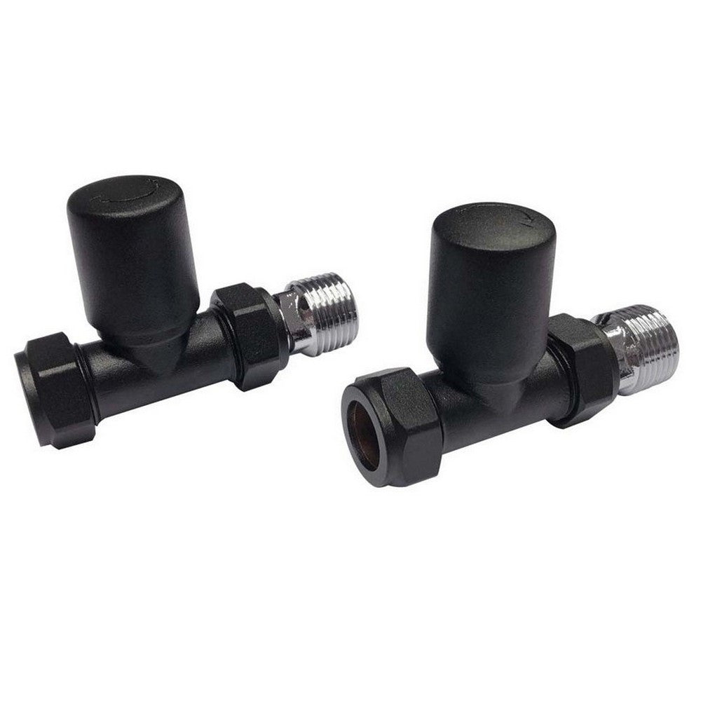 Scudo Towel Rail Valves Angled (Pair)