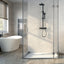 Aqualisa AQ Cool Touch Square Shower Column (inc Fixing Kit) HP - Matt Black