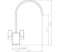 Abode Atik Monobloc Mixer Tap - Chrome