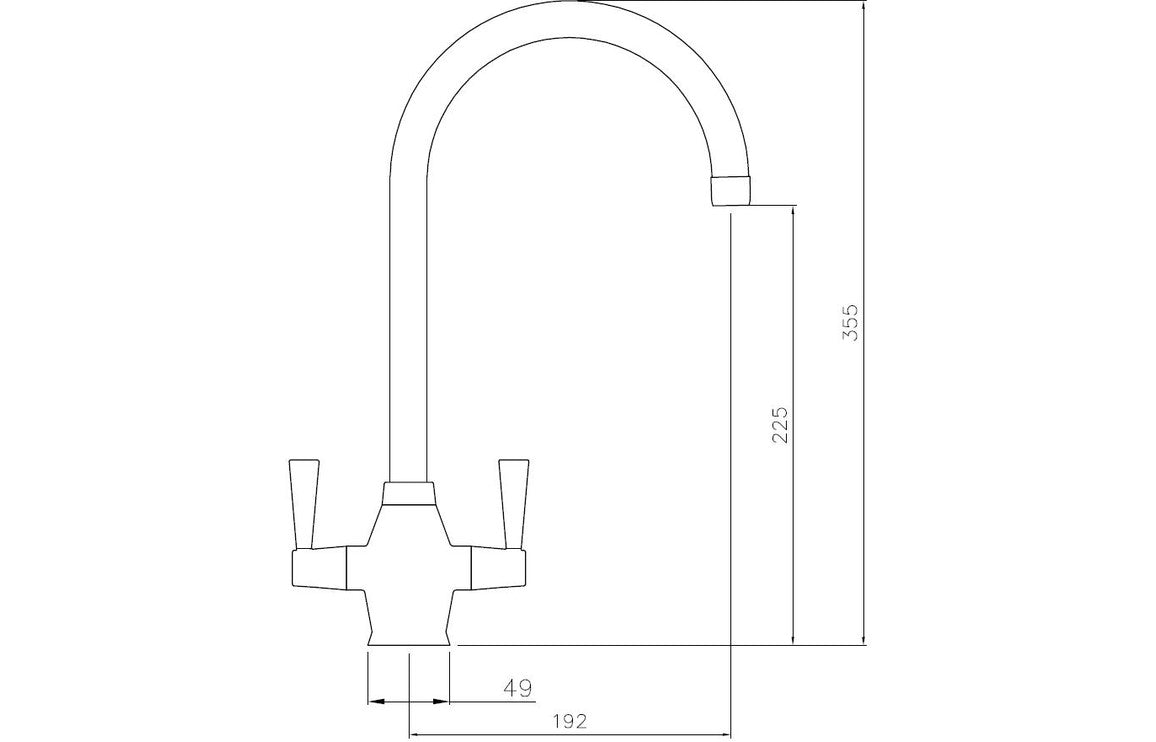 Abode Astral Monobloc Mixer Tap