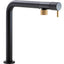 Abode Agilis Single Lever Mixer Tap - Black & Brass