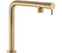 Abode Agilis Single Lever Mixer Tap - Brushed Brass