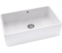 Abode Provincial Large 1B Undermount Sink - White