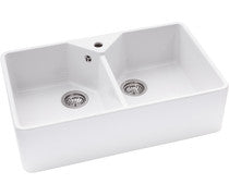 Abode Provincial Large 2B Undermount Sink - White