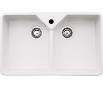 Abode Provincial Large 2B Undermount Sink - White