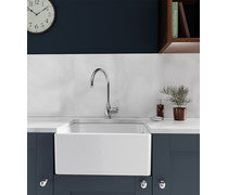 Abode New Belfast 1B Undermount Sink - White