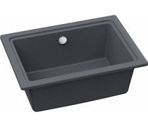 Abode Denton Compact 1B Undermount Sink - Grey Metallic