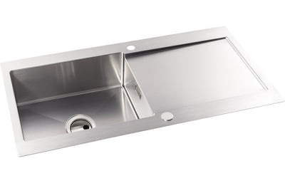 Abode Verve Drainer Inset Sink - St/Steel