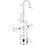 Prima Vogue Dual Lever Mixer Tap - Chrome