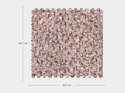 Gravity Aluminium Hexagon Rose Gold 30.7X30.4