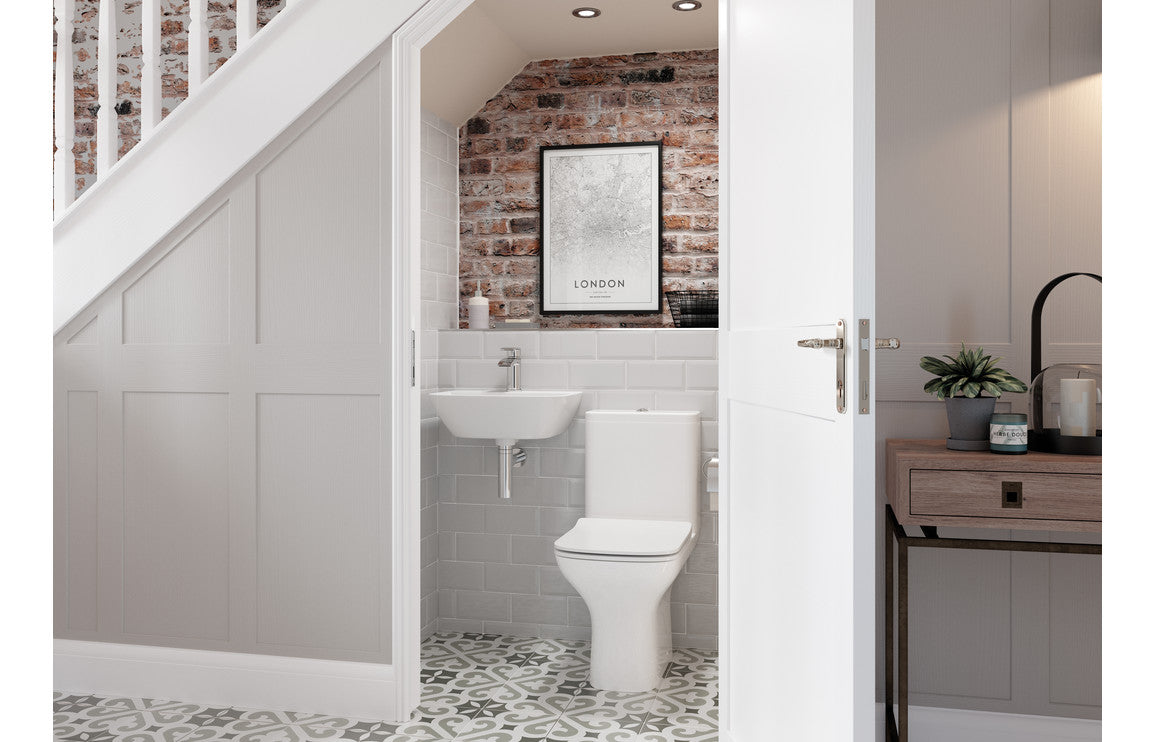 Cedars Close Coupled Fully Shrouded WC & Slim Soft Close Seat