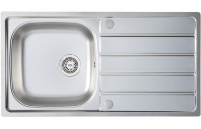 Prima 965x500mm Inset Sink - St/Steel