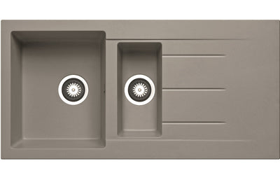 Prima+ Granite Drainer Inset Sink - Light Grey