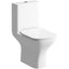 Principle 510mm Floor Standing Unit & Close Coupled WC Pack - Anthracite Gloss
