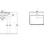 Crystal 605mm Wall Hung 1 Drawer Basin Unit & Basin - Matt White