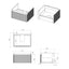 Crystal 605mm Wall Hung 1 Drawer Basin Unit & Basin - Matt White