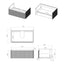 Crystal 805mm Wall Hung 1 Drawer Basin Unit & Basin - Matt White