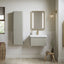 Crystal 500mm Wall Hung 1 Drawer Basin Unit & Basin - Matt Latte
