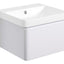 Crystal 500mm Basin Unit & Rimless Close Coupled WC Pack - Matt White