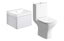 Crystal 500mm Basin Unit & Rimless Close Coupled WC Pack - Matt White