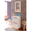 Crambeck Freestanding 2 Drawer Unit, Basin and Chrome Tap - Gloss White