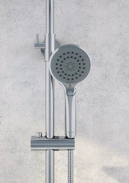 Aqualisa AQ Collection Cool touch round shower column (inc fixing kit) HP - Chrome