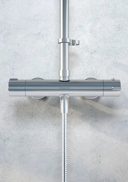 Aqualisa AQ Collection Cool touch round shower column (inc fixing kit) HP - Chrome