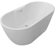 Harley Freestanding 1655x745x580mm 0TH Bath - White