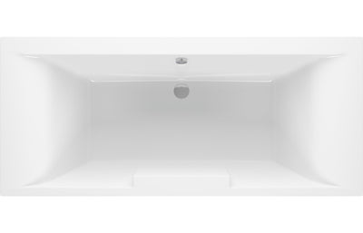 Marley Deluxe Square Double Ended 1700x750x550mm 0TH Bath w/Legs