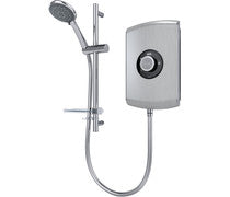 Triton Amore 9.5 kw Electric Shower - Brushed Steel