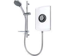 Triton Amore 9.5 kw Electric Shower - Brushed Steel