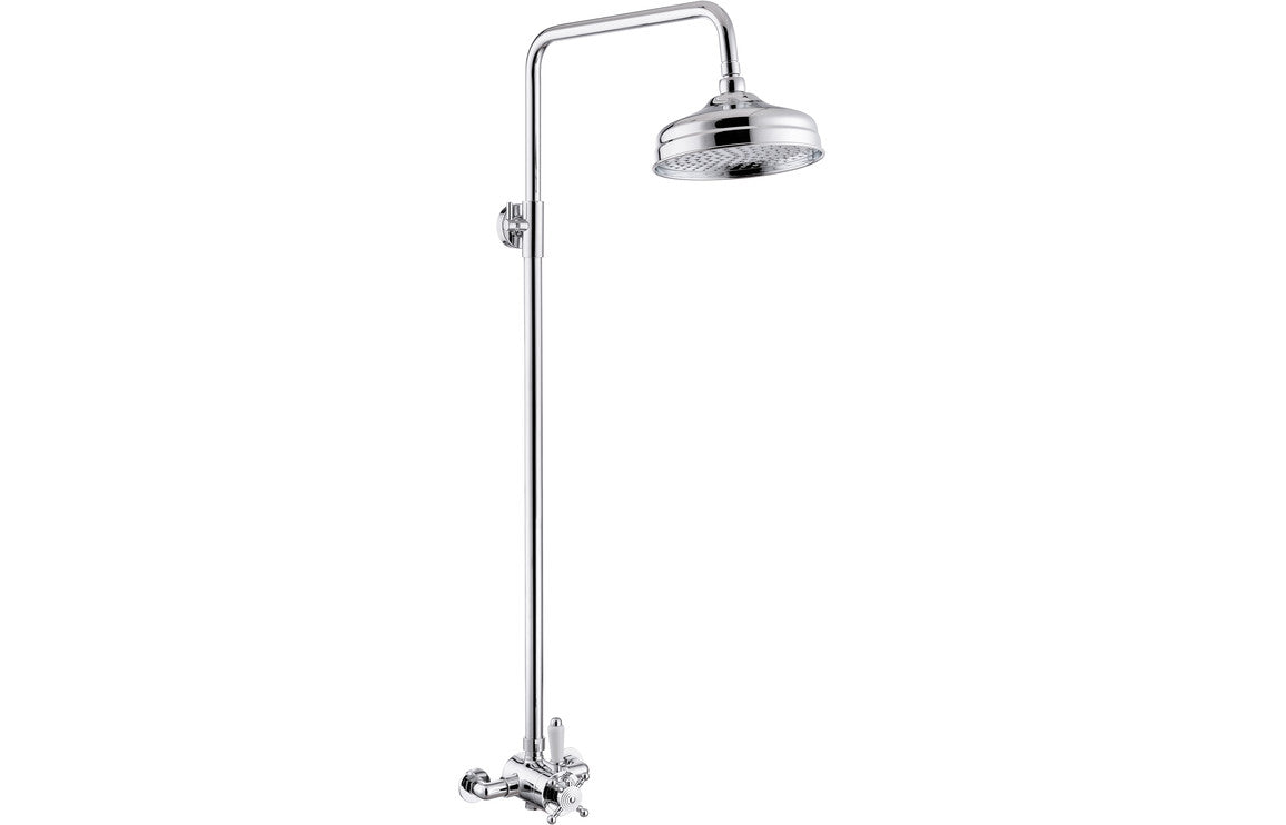 Bertie Shower Pack Two - Concentric Single Outlet Shower Valve & Overhead Kit