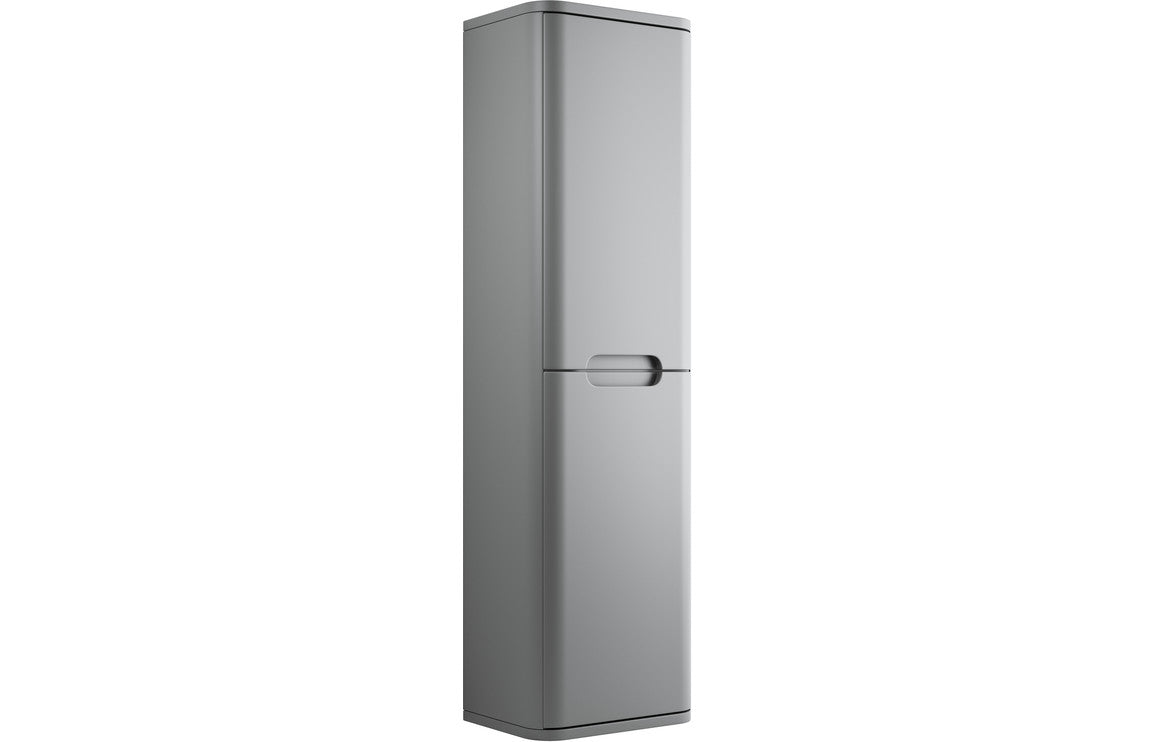 Stamford 350mm 2 Door Wall Hung Tall Unit - Matt Grey
