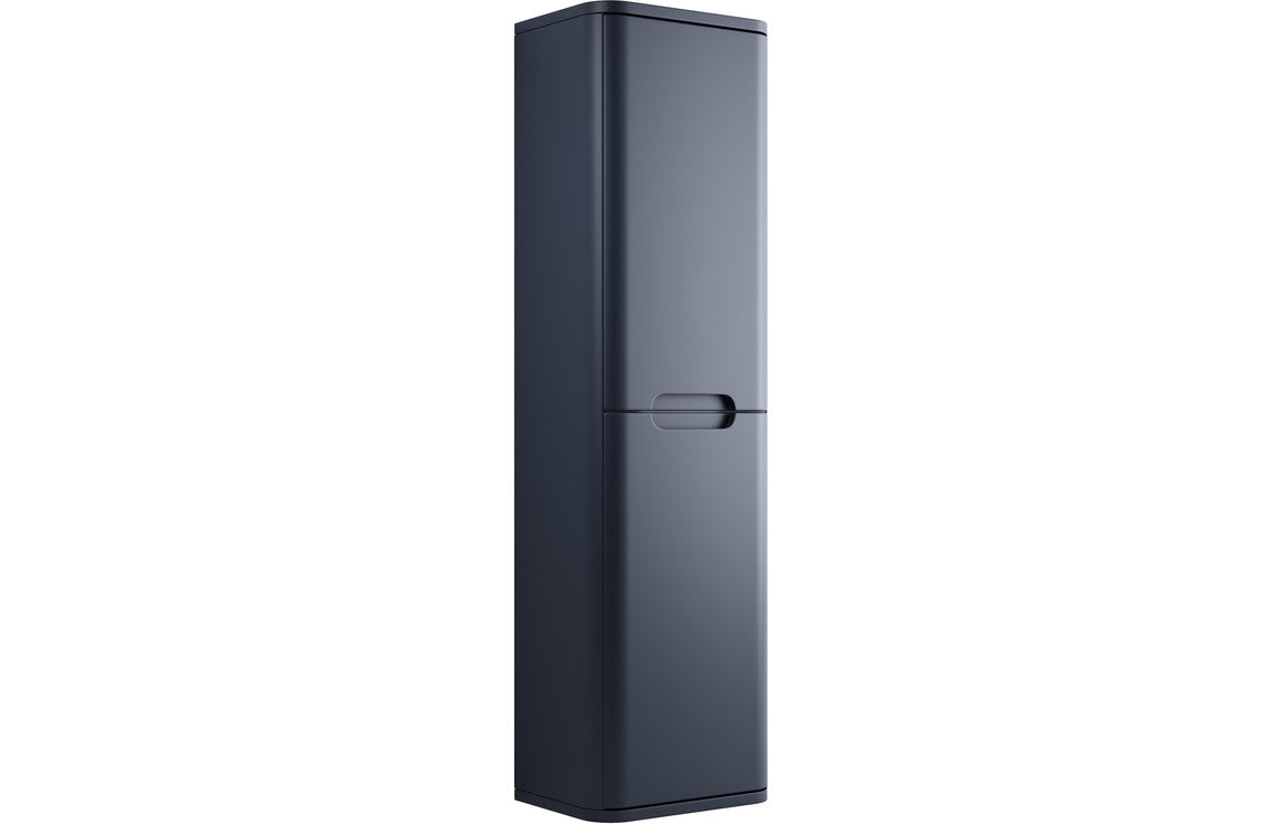 Stamford 350mm 2 Door Wall Hung Tall Unit - Matt Indigo