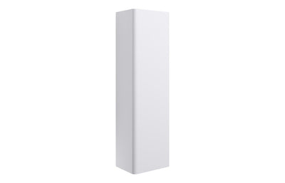 Crystal 350mm Wall Hung 1 Door Tall Unit - Matt White