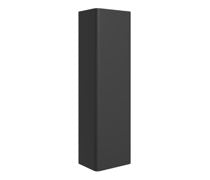 Crystal 350mm Wall Hung 1 Door Tall Unit - Matt Black