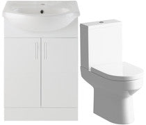 HomeFit 550mm Vanity & C/C Toilet Pack